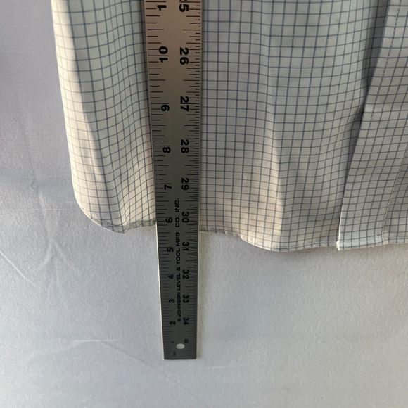 J. Crew Ludlow Light Blue and White Cotton Blend Button Down Shirt Size 16 34 - Picture 7 of 8